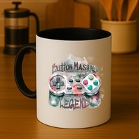 Funny Gamer Button Mashing Legend Mug