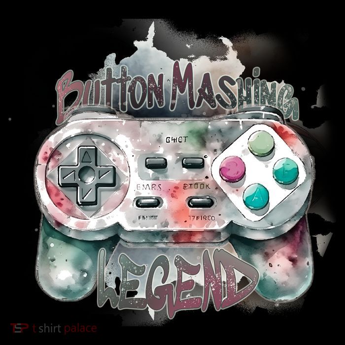 Funny Gamer Button Mashing Legend Drawstring Bag