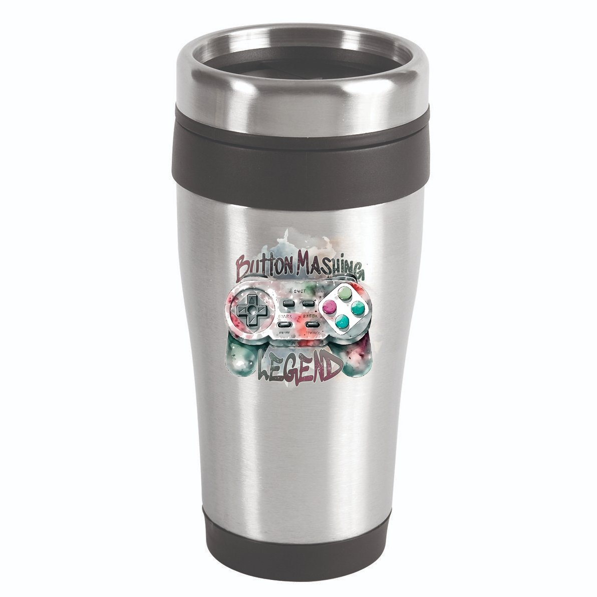 Funny Gamer Button Mashing Legend 16oz Travel Tumbler