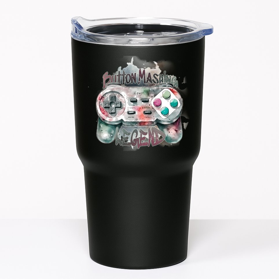Funny Gamer Button Mashing Legend Tumbler