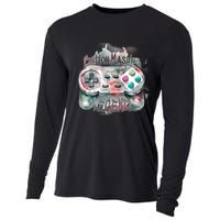 Funny Gamer Button Mashing Legend Cooling Performance Long Sleeve Crew