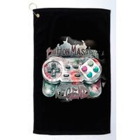 Funny Gamer Button Mashing Legend Golf Towel