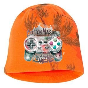 Funny Gamer Button Mashing Legend Kati - Camo Knit Beanie