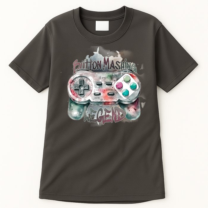 Funny Gamer Button Mashing Legend Tall T-Shirt