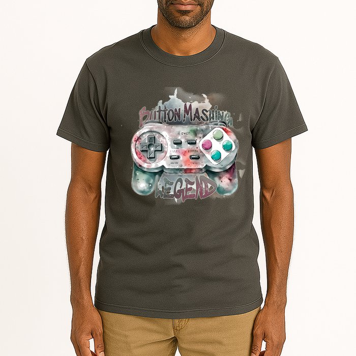 Funny Gamer Button Mashing Legend Tall T-Shirt