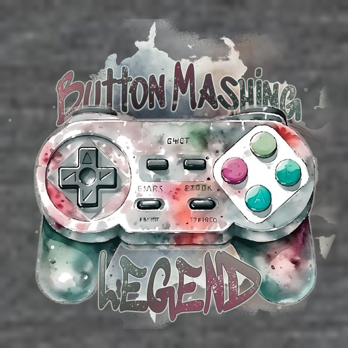 Funny Gamer Button Mashing Legend Tall T-Shirt