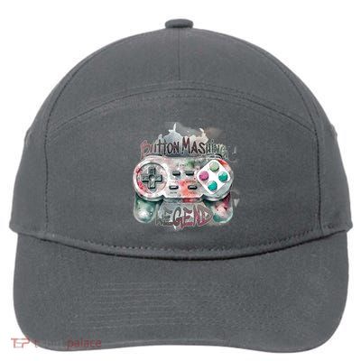 Funny Gamer Button Mashing Legend 7-Panel Snapback Hat