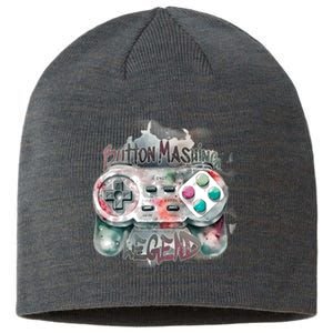 Funny Gamer Button Mashing Legend Sustainable Beanie