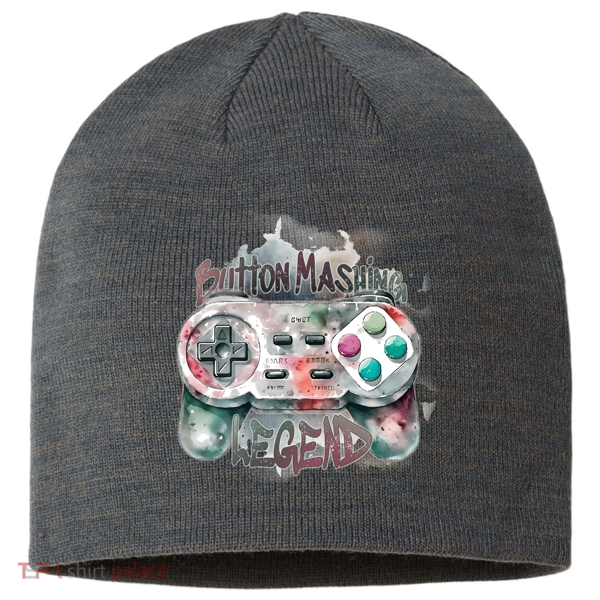 Funny Gamer Button Mashing Legend Sustainable Beanie