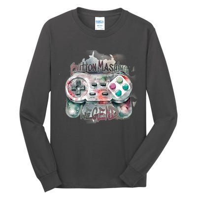 Funny Gamer Button Mashing Legend Tall Long Sleeve T-Shirt