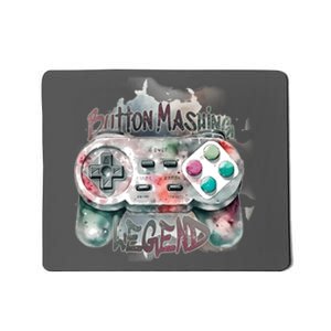 Funny Gamer Button Mashing Legend Mousepad