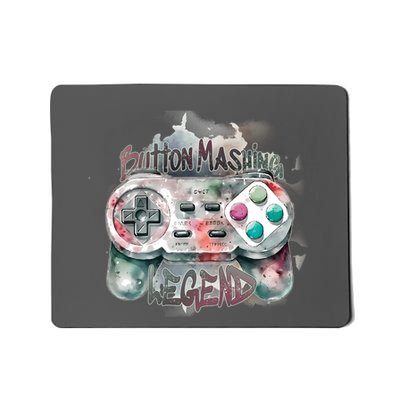 Funny Gamer Button Mashing Legend Mousepad