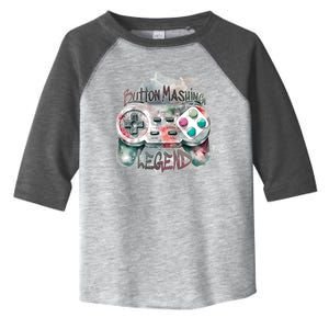 Funny Gamer Button Mashing Legend Toddler Fine Jersey T-Shirt