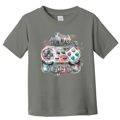 Funny Gamer Button Mashing Legend Toddler T-Shirt