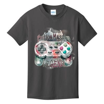 Funny Gamer Button Mashing Legend Kids T-Shirt