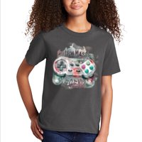 Funny Gamer Button Mashing Legend Kids T-Shirt