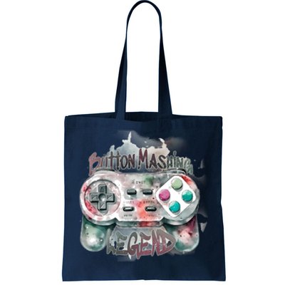 Funny Gamer Button Mashing Legend Tote Bag