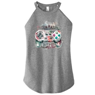 Funny Gamer Button Mashing Legend Women’s Perfect Tri Rocker Tank