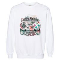 Funny Gamer Button Mashing Legend Garment-Dyed Sweatshirt