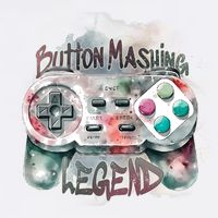 Funny Gamer Button Mashing Legend Garment-Dyed Sweatshirt