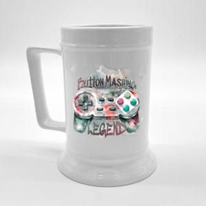 Funny Gamer Button Mashing Legend Beer Stein