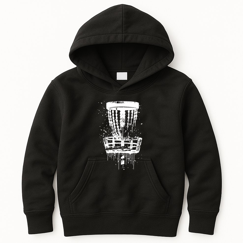 Frisbee Golf Basket Chainz Frolf Course Disc Golf Basket Cute Gift Kids Hoodie