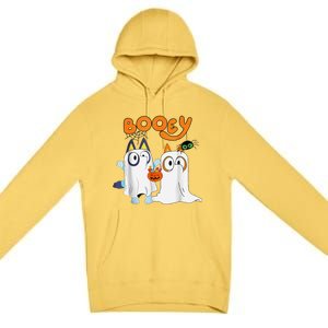 Funny Ghost Booey Halloween Spooky Season Premium Pullover Hoodie