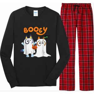 Funny Ghost Booey Halloween Spooky Season Long Sleeve Pajama Set