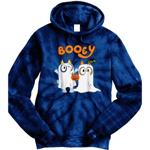 Funny Ghost Booey Halloween Spooky Season Tie Dye Hoodie