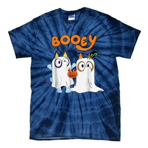 Funny Ghost Booey Halloween Spooky Season Tie-Dye T-Shirt