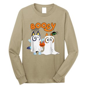 Funny Ghost Booey Halloween Spooky Season Long Sleeve Shirt