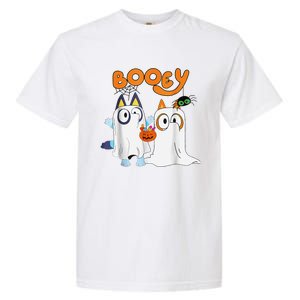 Funny Ghost Booey Halloween Spooky Season Garment-Dyed Heavyweight T-Shirt