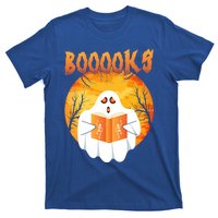 Fun Graphic Booooks Ghost Boo Read Books Halloween Gift T-Shirt