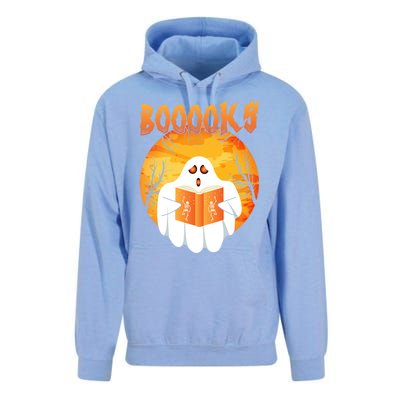 Fun Graphic Booooks Ghost Boo Read Books Halloween Gift Unisex Surf Hoodie