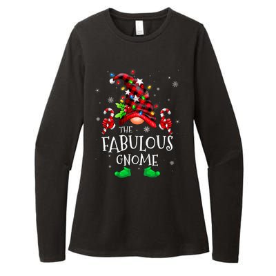 Fabulous Gnome Buffalo Plaid Matching Family Christmas Womens CVC Long Sleeve Shirt