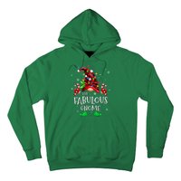 Fabulous Gnome Buffalo Plaid Matching Family Christmas Hoodie