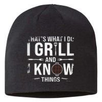 Funny Grilling BBQ Barbecue Smoking Meat Smoker Grill Lover Sustainable Beanie