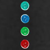 Four Groovy Buttons Blue Cat Funny Halloween Custom 11oz C Handle Ceramic Mug