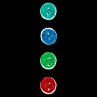 Four Groovy Buttons Blue Cat Funny Halloween Custom Drawstring Bag
