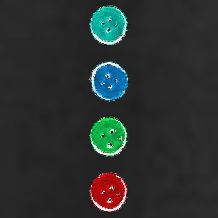 Four Groovy Buttons Blue Cat Funny Halloween Custom Hat