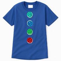 Four Groovy Buttons Blue Cat Funny Halloween Custom Tall T-Shirt