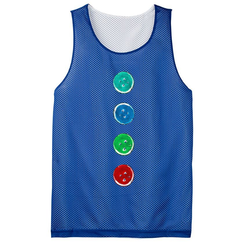 Four Groovy Buttons Blue Cat Funny Halloween Custom Mesh Reversible Basketball Jersey Tank