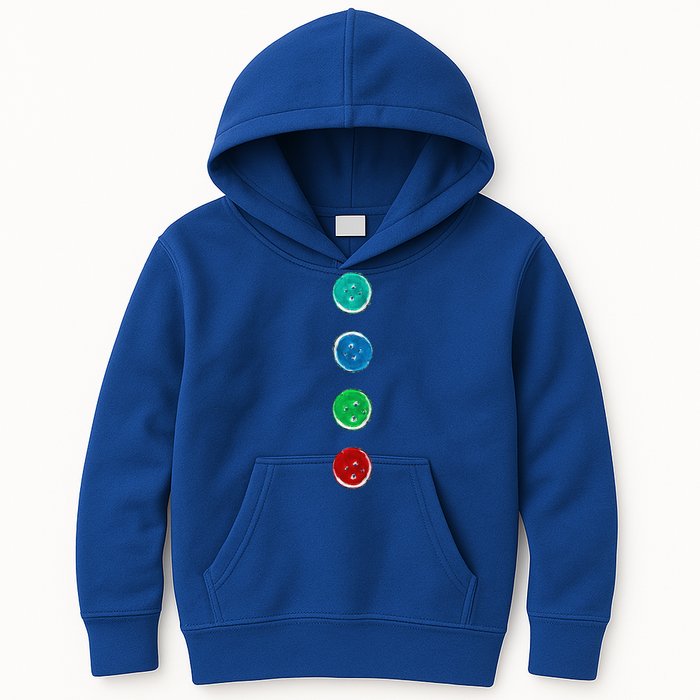 Four Groovy Buttons Blue Cat Funny Halloween Custom Kids Hoodie