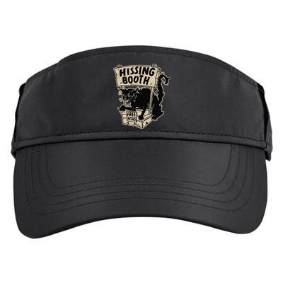 Funny Goth Black Cat Hissing Booth For Cat Moms & Cat Dads Adult Drive Performance Visor