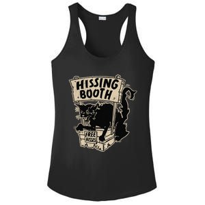 Funny Goth Black Cat Hissing Booth For Cat Moms & Cat Dads Ladies PosiCharge Competitor Racerback Tank