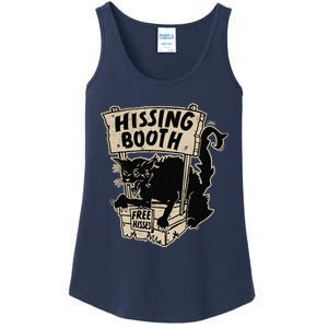 Funny Goth Black Cat Hissing Booth For Cat Moms & Cat Dads Ladies Essential Tank