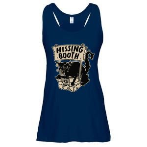 Funny Goth Black Cat Hissing Booth For Cat Moms & Cat Dads Ladies Essential Flowy Tank