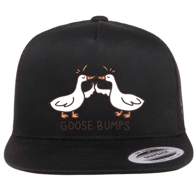 Funny Goose Bumps Flat Bill Trucker Hat