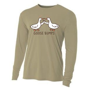 Funny Goose Bumps Cooling Performance Long Sleeve Crew