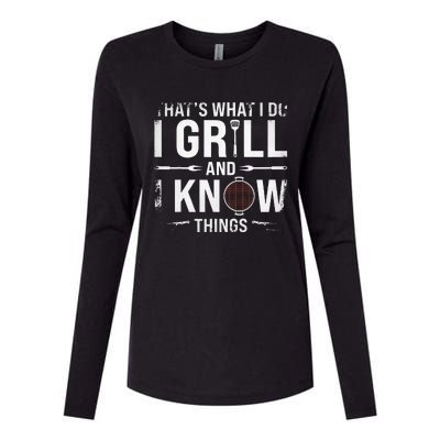 Funny Grilling BBQ Barbecue Smoking Meat Smoker Grill Lover Womens Cotton Relaxed Long Sleeve T-Shirt